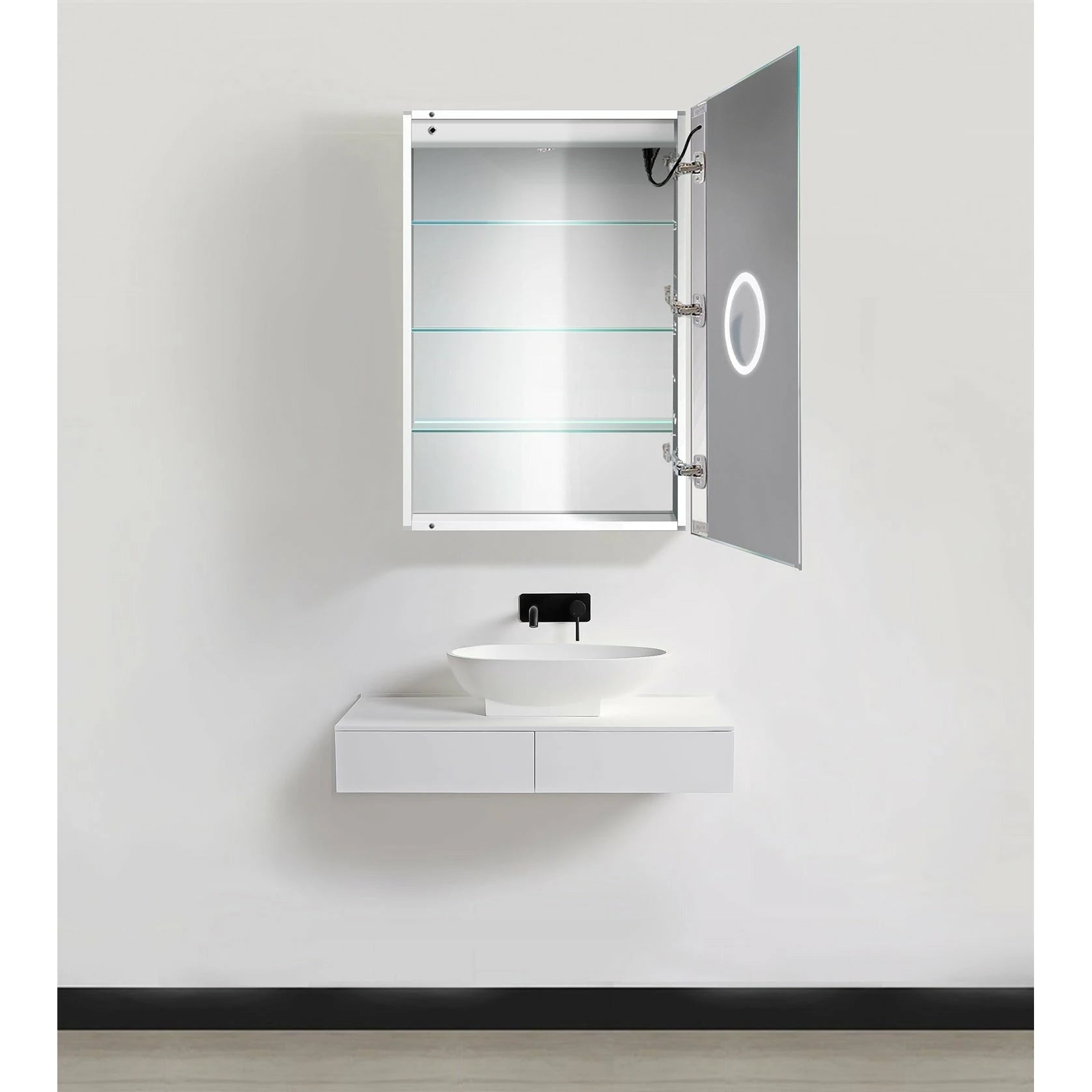 Krugg Svange 2436R  24 X 36 LED Medicine Cabinet with Dimmer & Defogger SVANGE2436R - Backyard Provider