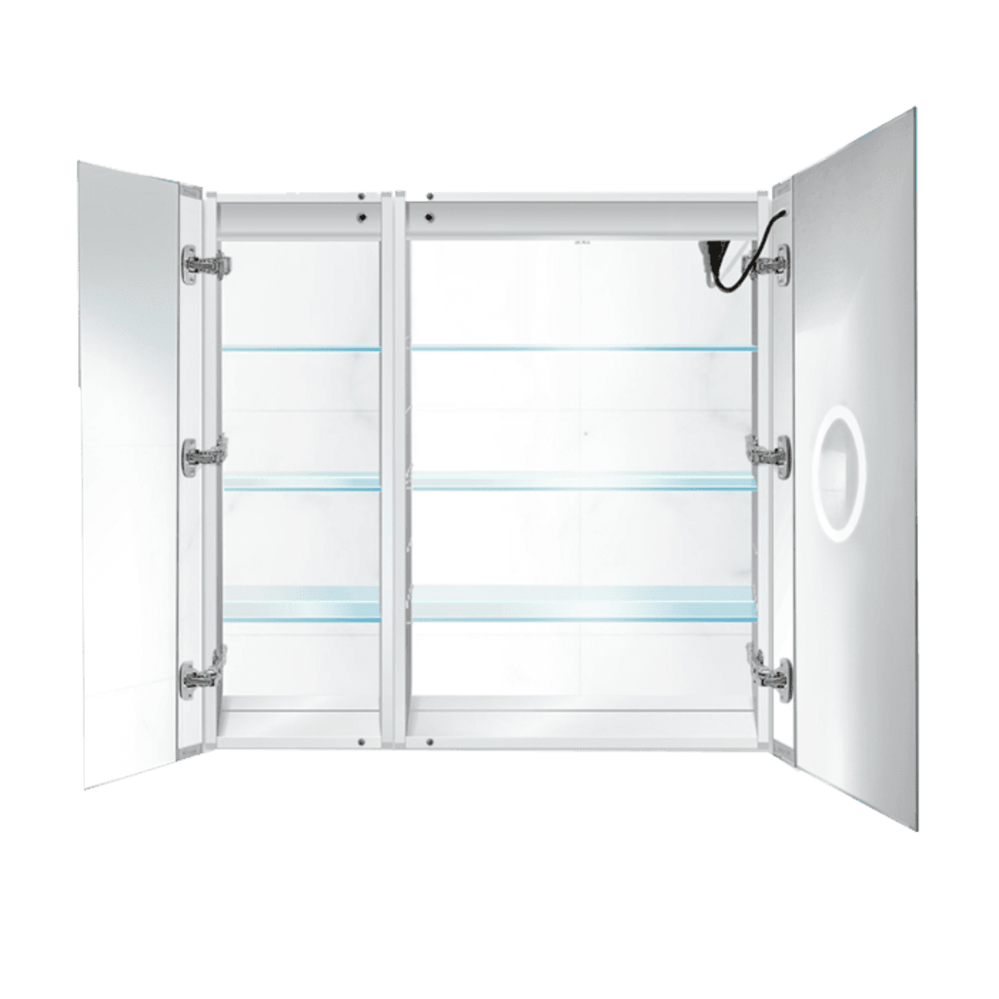 Krugg Svange 3636R 36 X 36 LED Bi-View Medicine Cabinet with Dimmer & Defogger SVANGE3636R