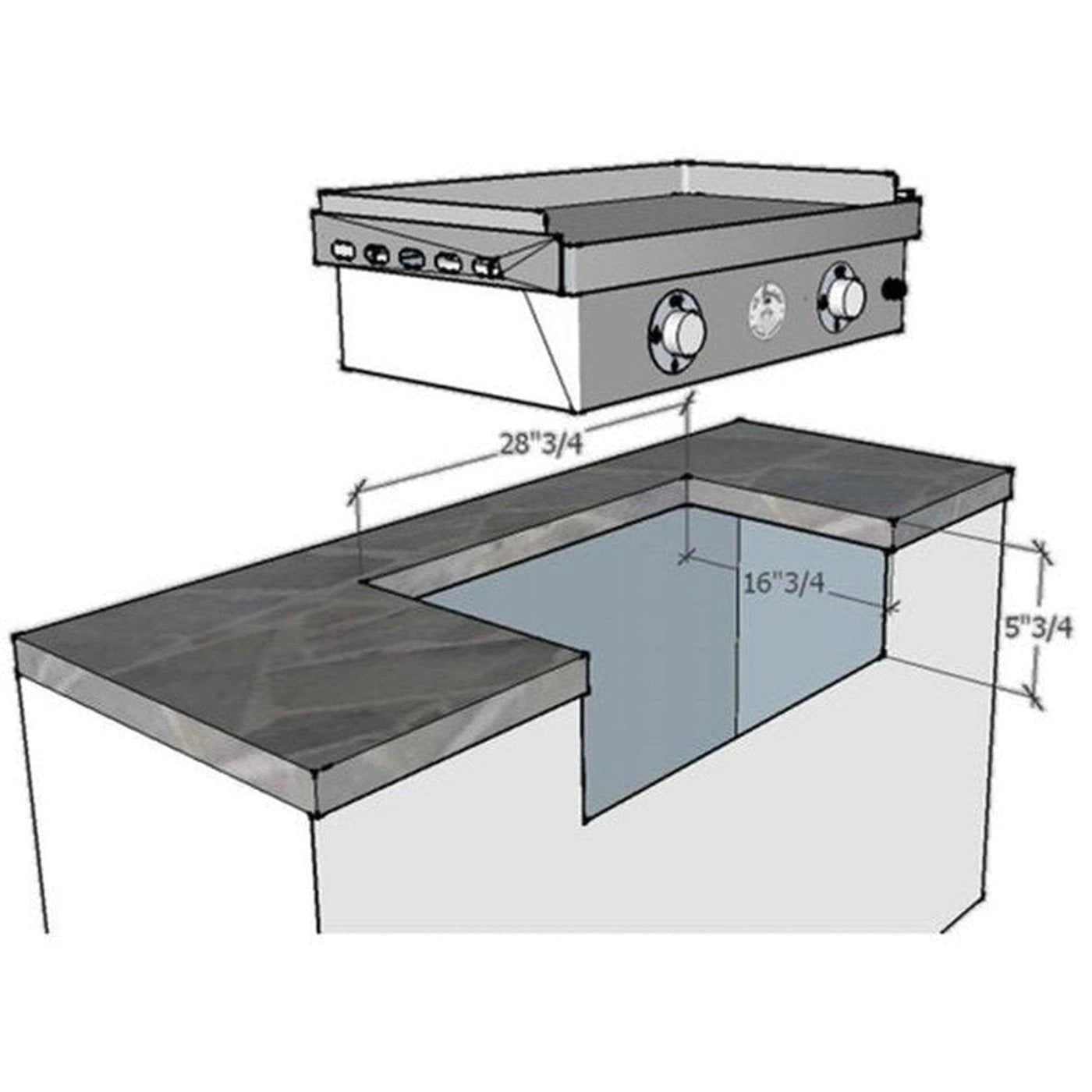 Le Griddle 30 2 Burner Stainless Electric Griddle - GEE75