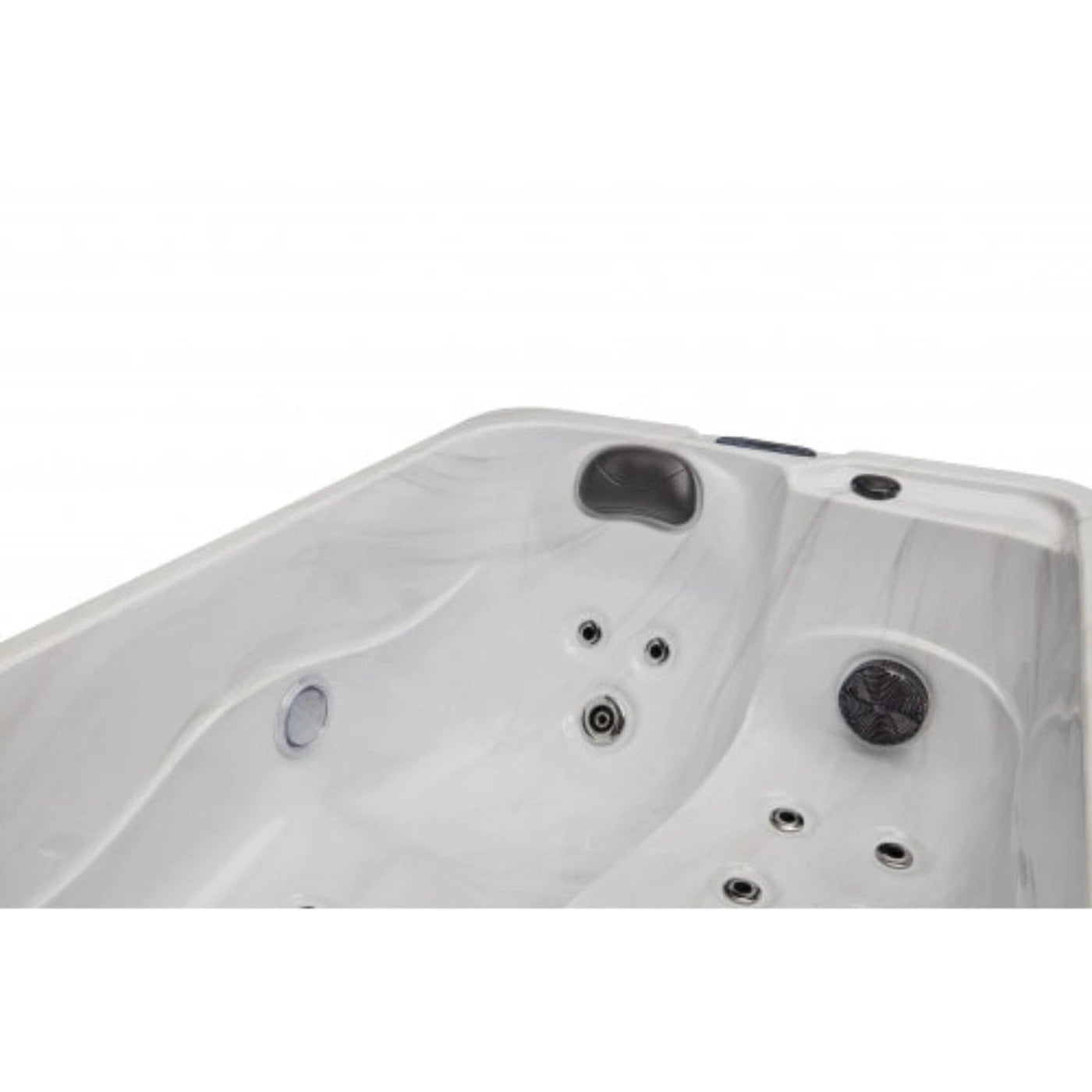 Luxury Spas - Studio Series Cashmere 2-Person Cloud Gray Hot Tub WS-790-CG - Backyard Provider