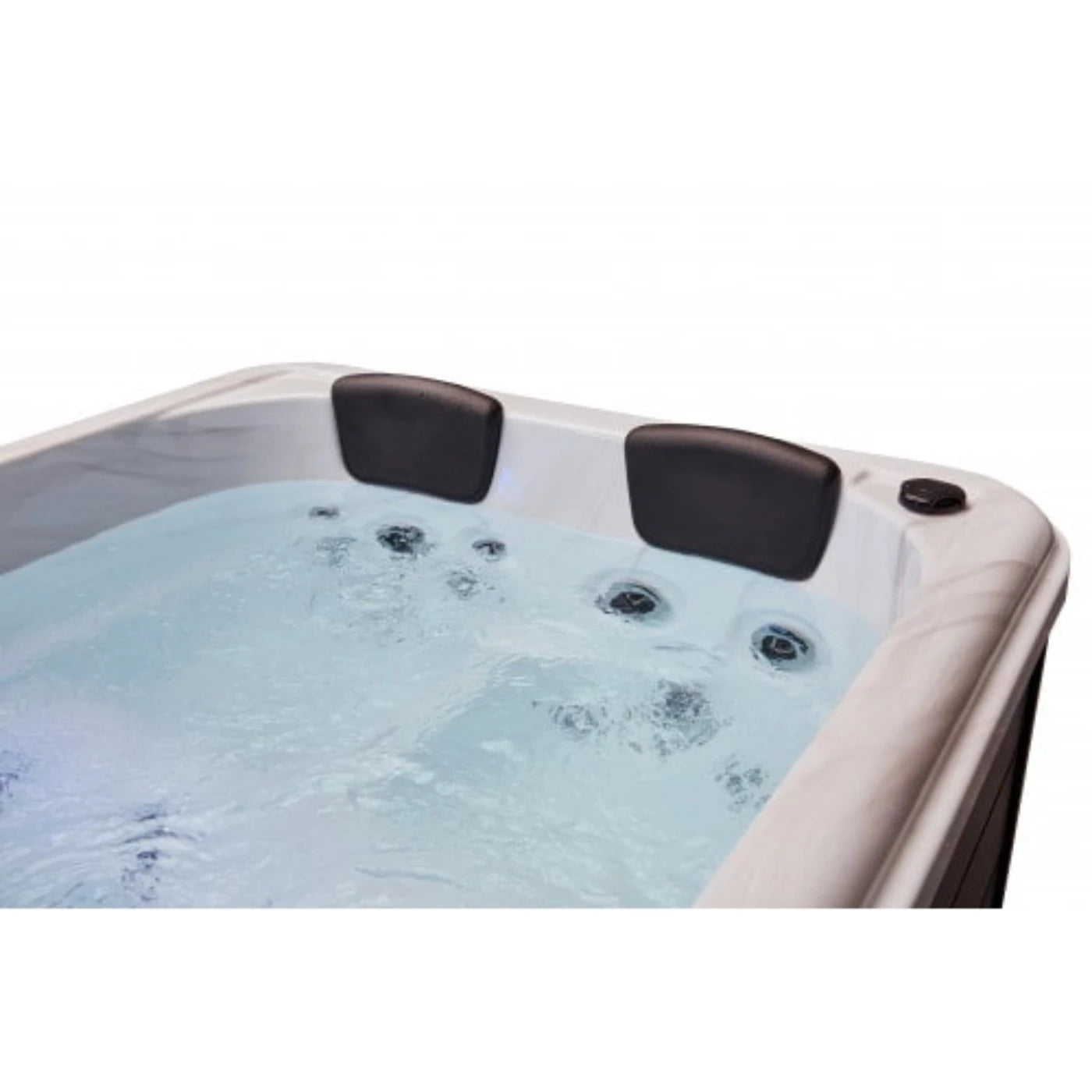 Luxury Spas - Studio Series Riley 3 Person Cloud Gray - Backyard Provider