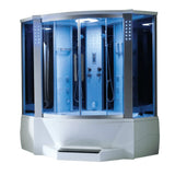 Mesa Steam Shower Tub Combo Blue Glass - 701A