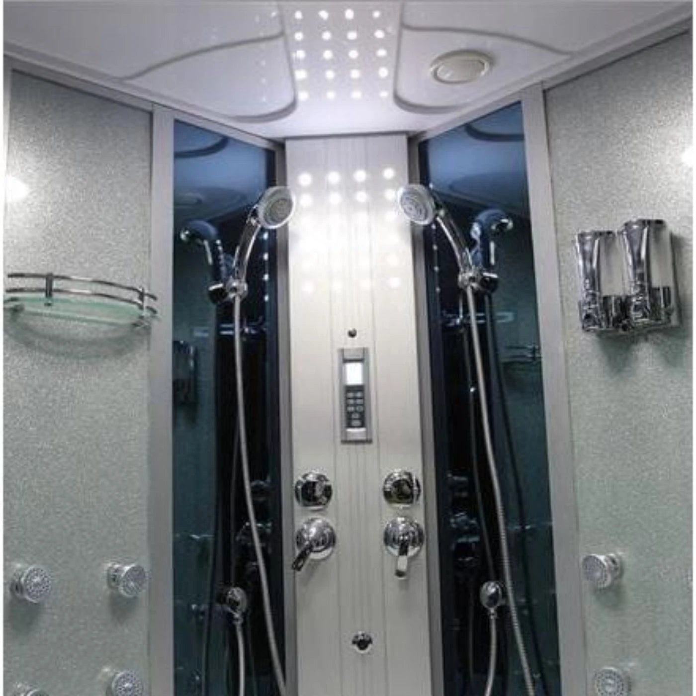 Mesa Steam Shower Tub Combo Blue Glass - 701A