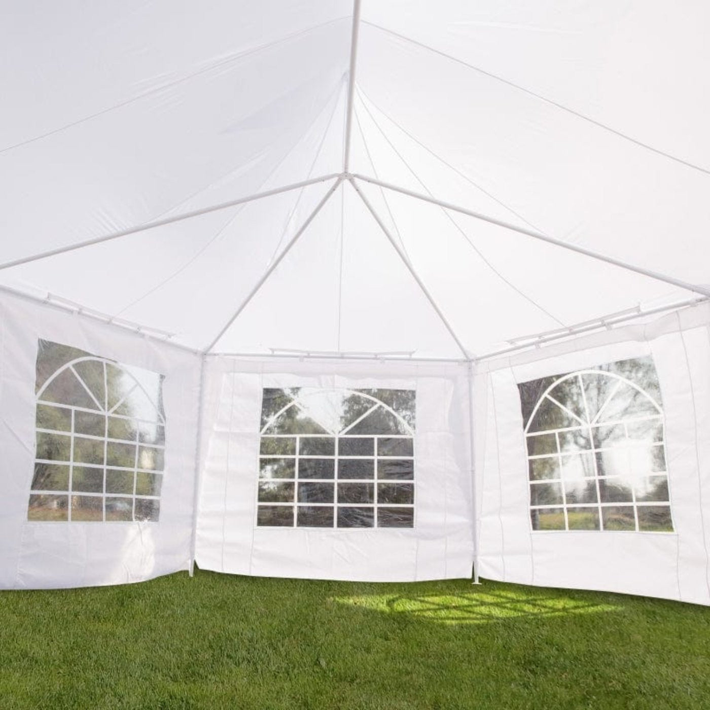 Outsunny 22' x 16' Large UV Resistant Octagonal 8-Wall Party Canopy Gazebo Tent - 01-0005-002