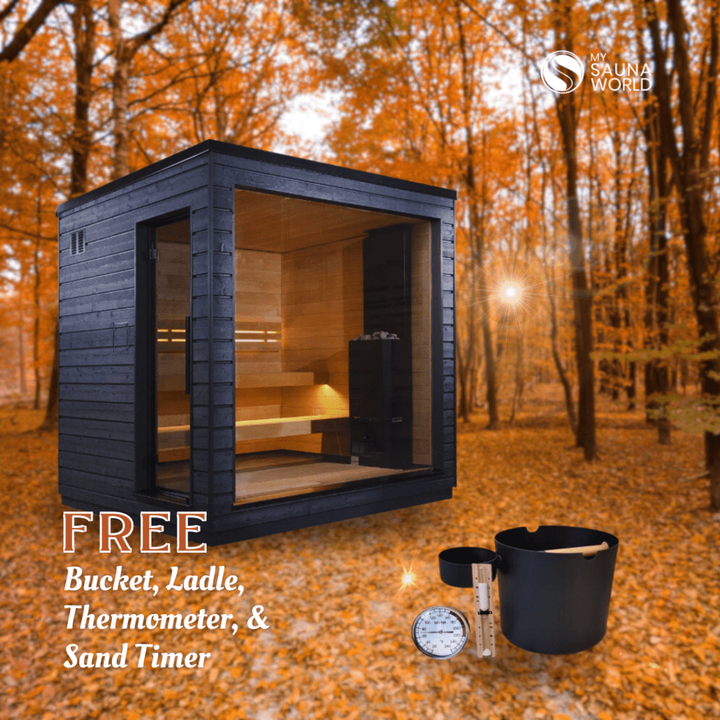 SaunaLife Model G6 Pre-Assembled Outdoor Home Sauna SL_MODELG6