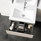 Lucena Bath Scala 24 single sink Vanity in Abedul, White or Tera. - Backyard Provider