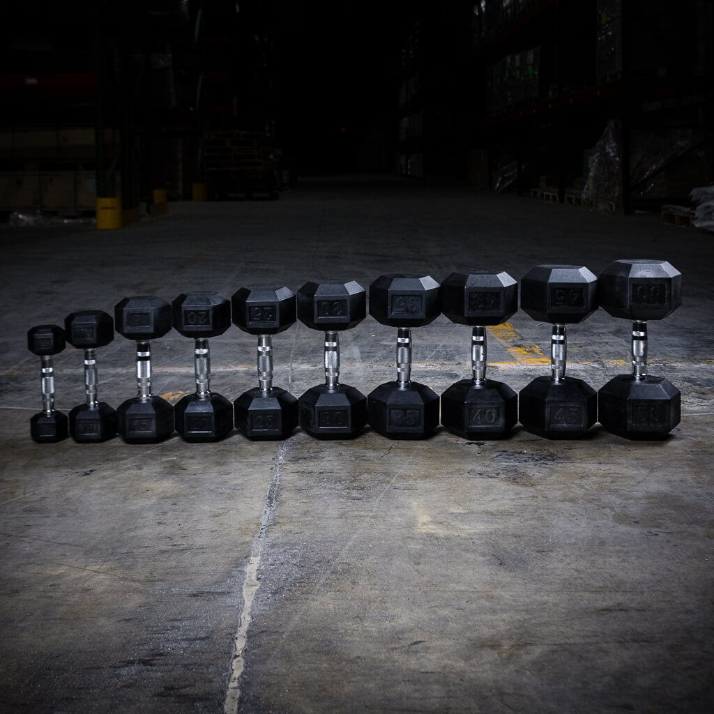 PRx Performance Rubber Hex Dumbbells - PXB320