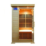 SunRay Barrett Low EMF Indoor 1-2 Person Far Infrared Sauna - HL100K2 - Backyard Provider