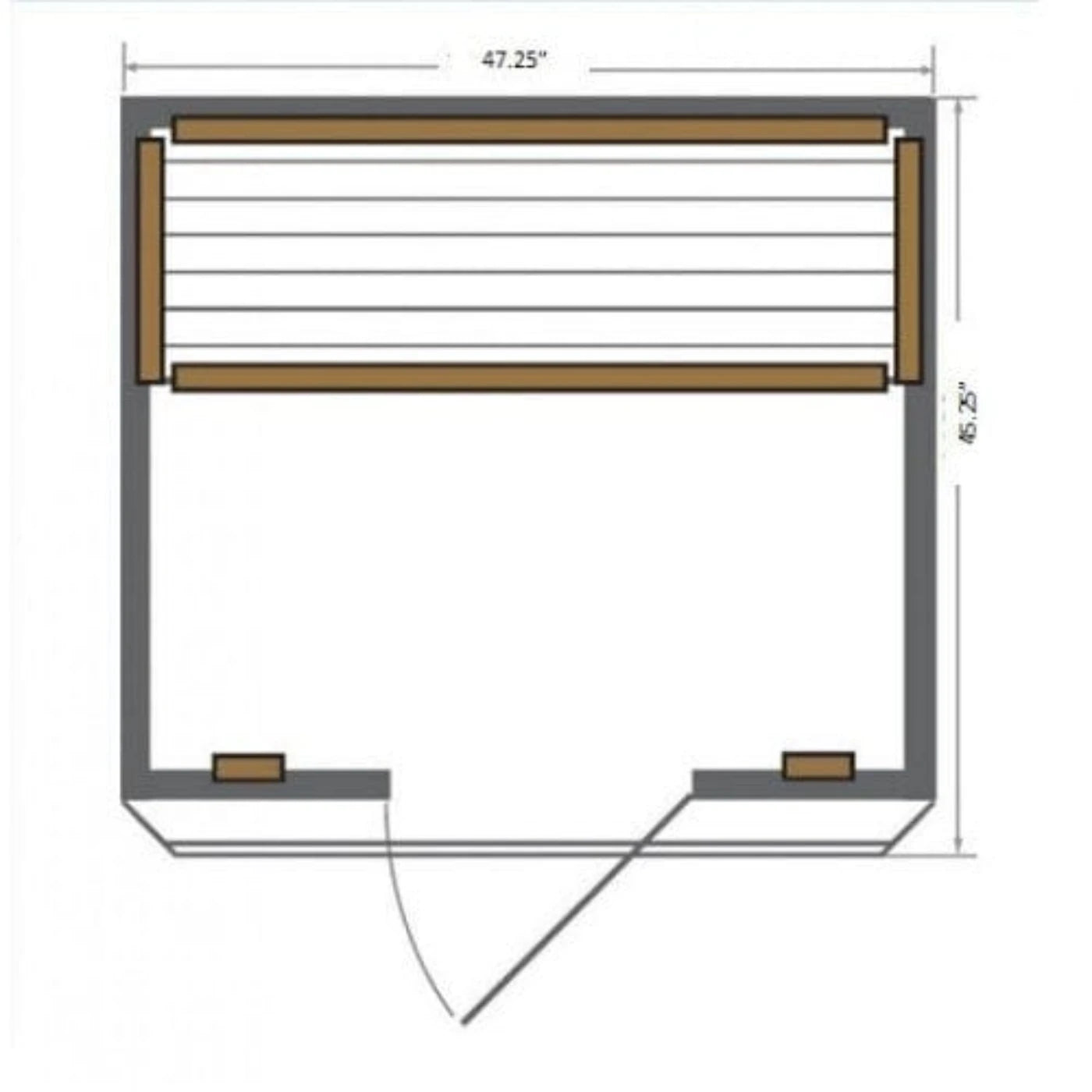 SunRay Sierra 2 Person Far Infrared Sauna with Carbon Heater - HL200K - Backyard Provider