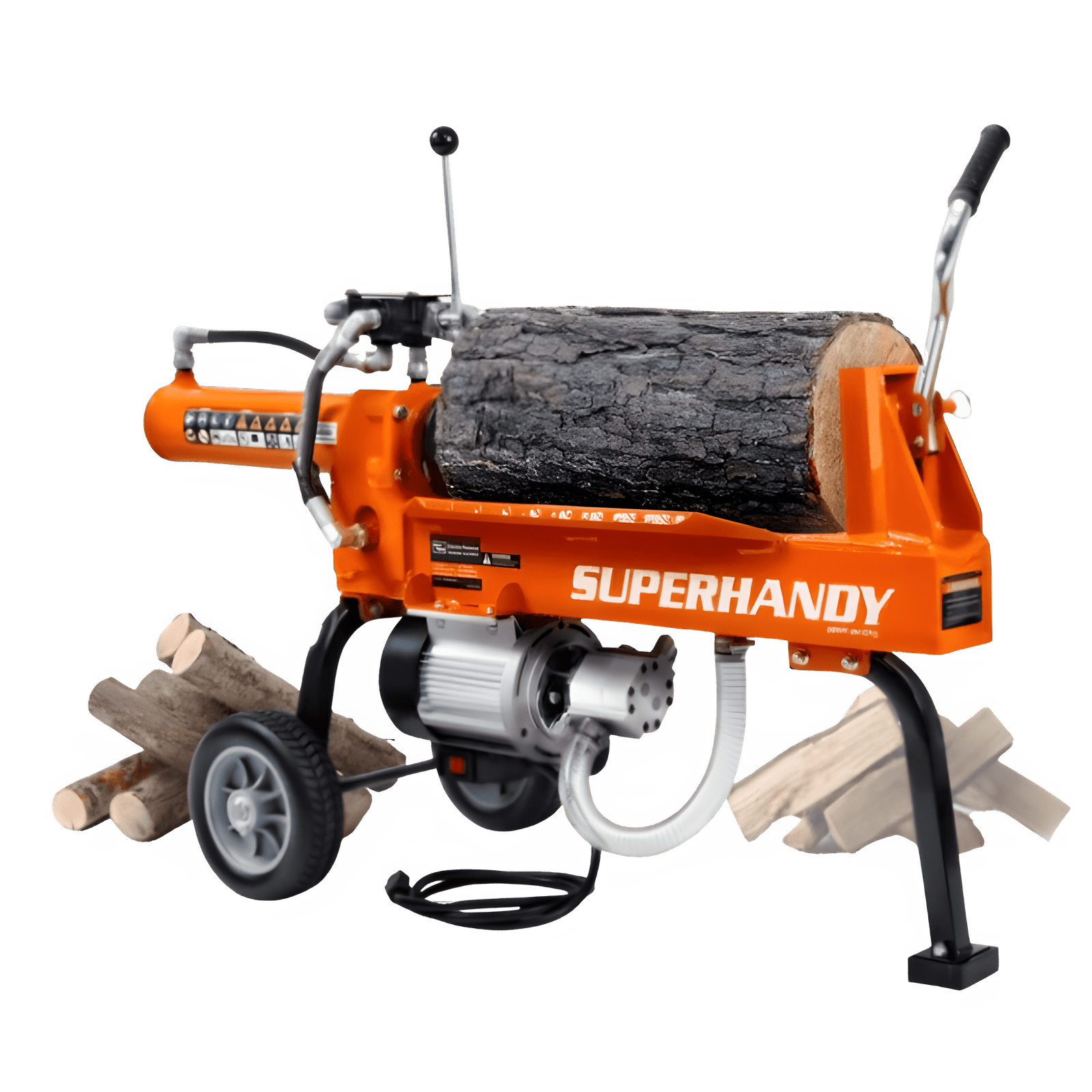 Super Handy 14 Ton 120V Portable Electric Log Splitter New - GUO084