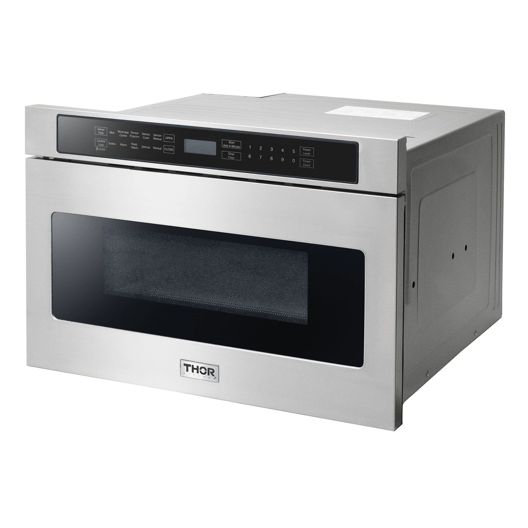 Thor Kitchen Appliance Package - 30 in. Natural Gas Range, Range Hood, Microwave Drawer, Refrigerator, Dishwasher, AP-LRG3001U-7