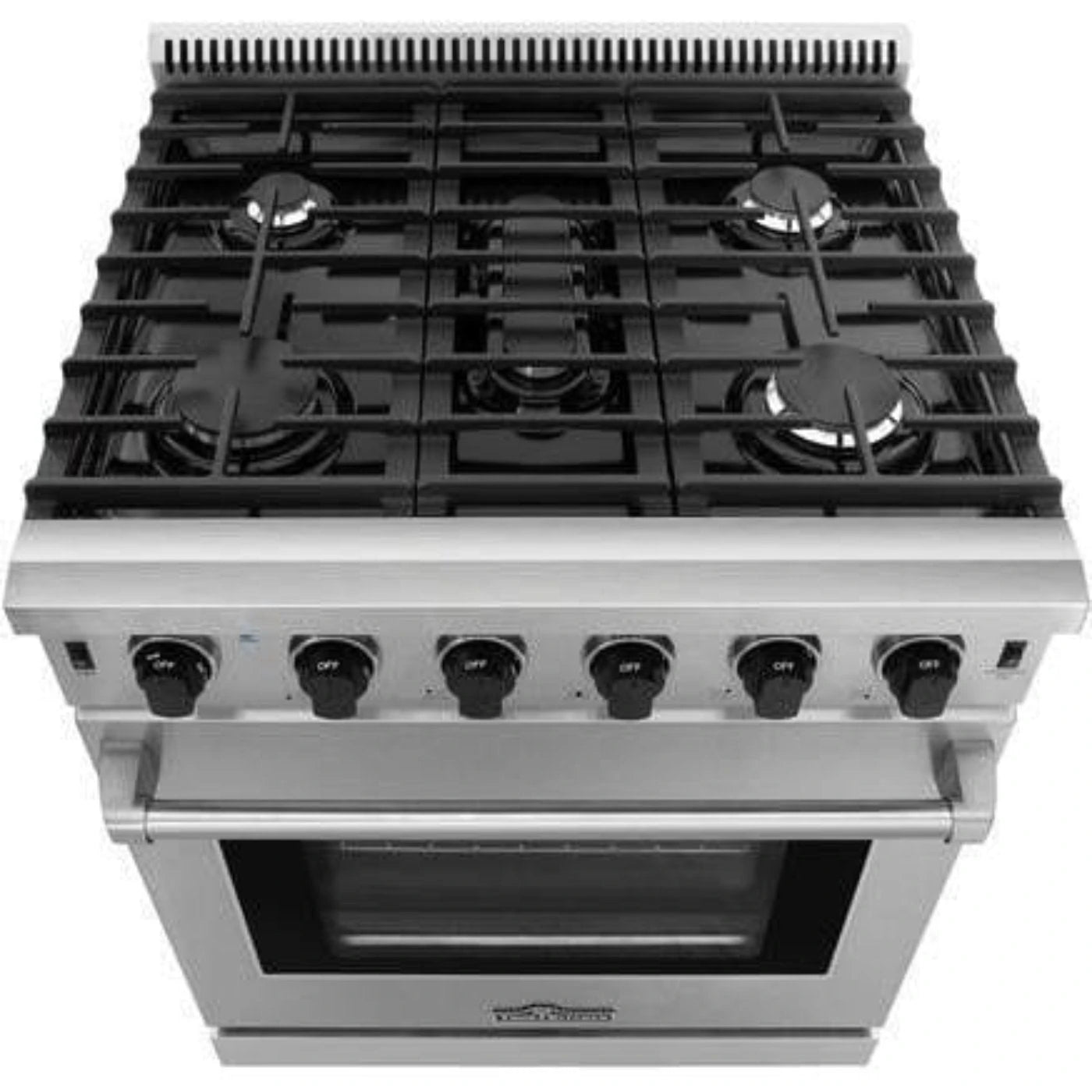 Thor Kitchen Appliance Package - 30 in. Natural Gas Range, Range Hood, Microwave Drawer, Refrigerator, Dishwasher, AP-LRG3001U-7