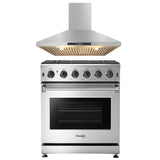 Thor Kitchen Appliance Package 30 in. Natural Gas Range, 30 in. Range Hood, AP-LRG3001U