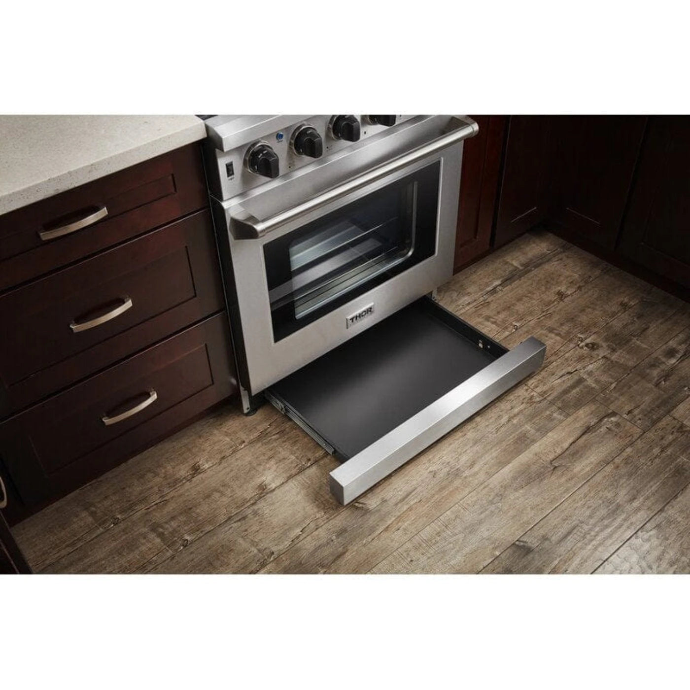 Thor Kitchen 30 in. Natural Gas Range, 36 in. Refrigerator & 24 in. Dishwasher, AP-LRG3001U-2