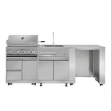 Thor Kitchen 32 Inch 4-Burner Gas BBQ Grill with Rotisserie in Stainless Steel - MK04SS304