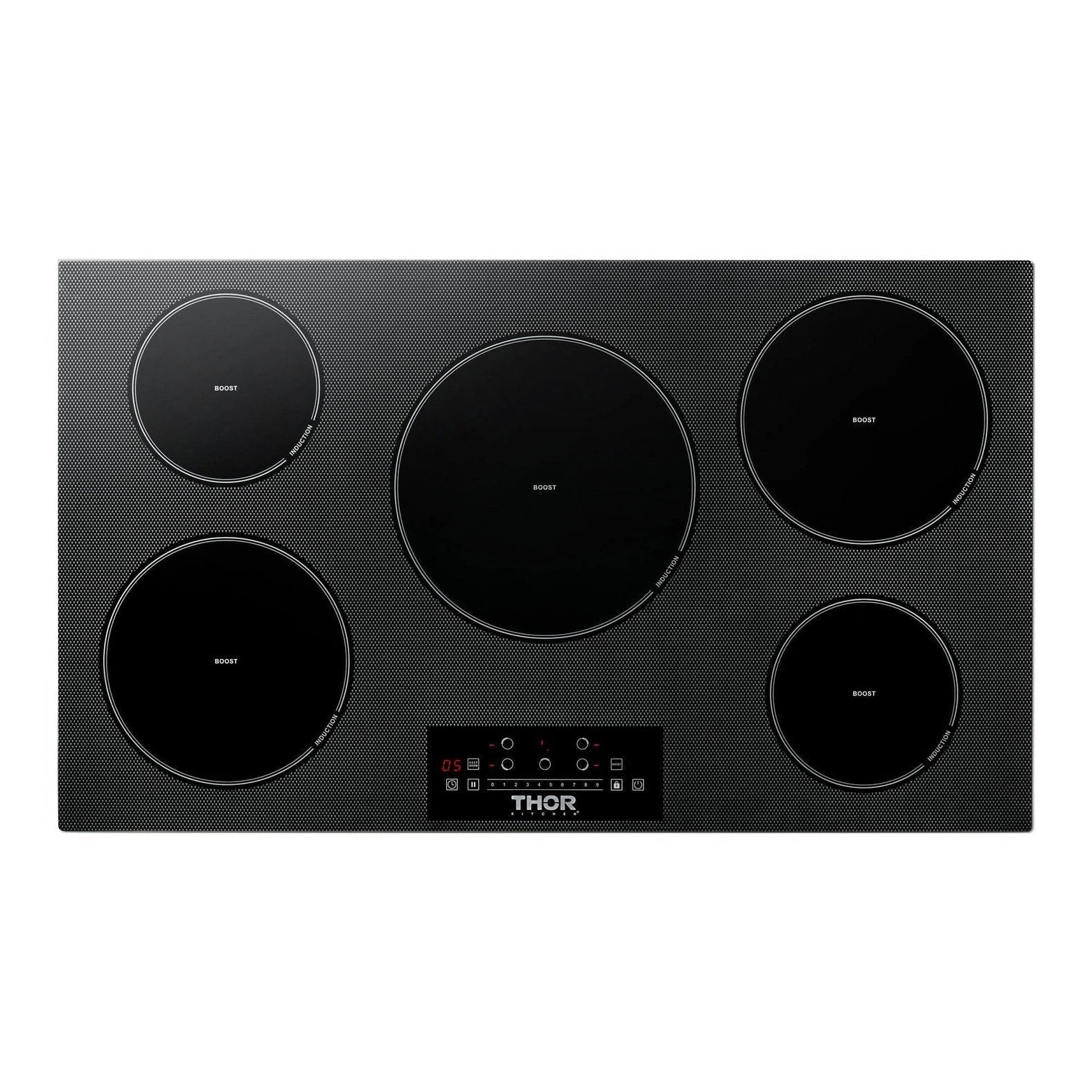 Thor Kitchen 36 Inch Built-In Induction Cooktop with 5 Elements, TIH36