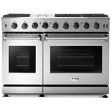 Thor Kitchen 48-Inch 6.8 cu. ft. Double Oven Gas Range in Stainless Steel LRG4807U