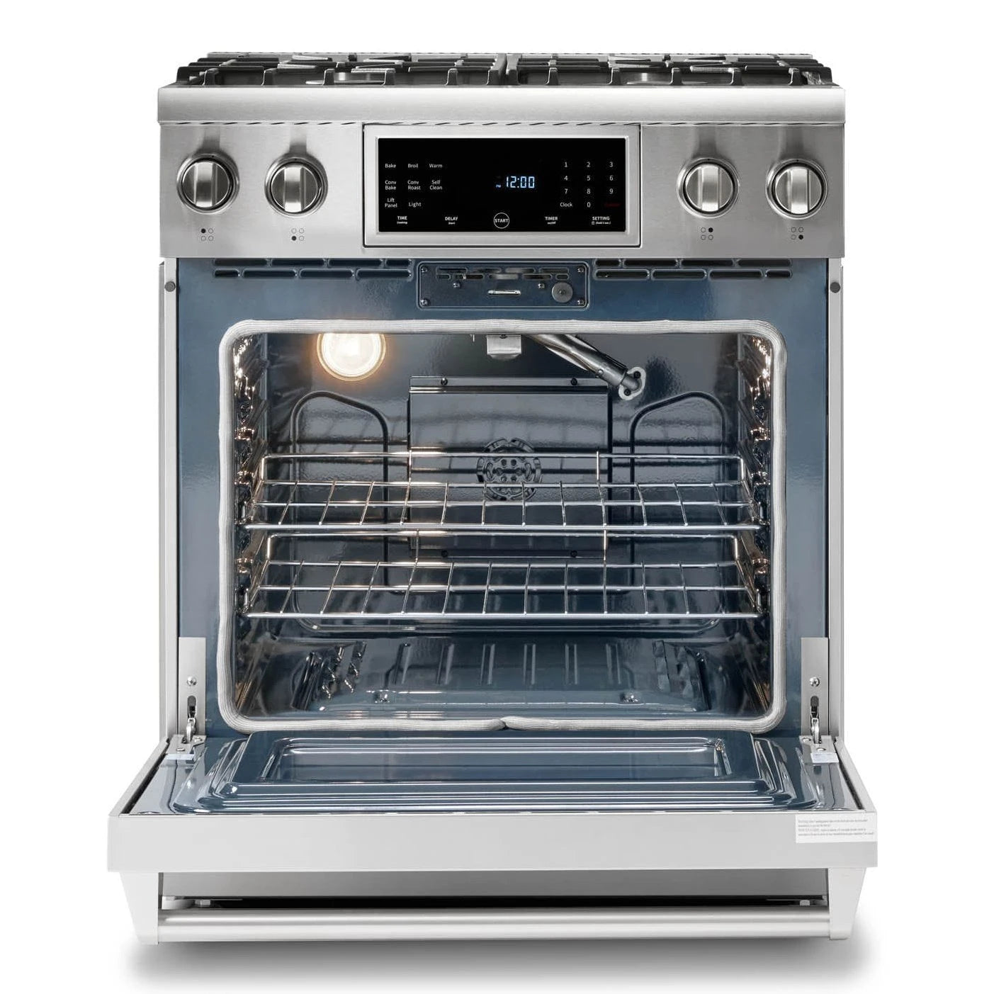 Thor Kitchen Appliance Package - 30 In. Gas Range, Range Hood, Microwave Drawer, AP-TRG3001-C-4