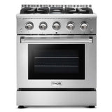 Thor Kitchen 30 in. 4.2 cu. ft. Professional Natural Gas Range in Stainless Steel - HRG3080U