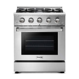 Thor Kitchen Appliance Package - 30 in. Natural Gas Range, Refrigerator & Dishwasher AP-HRG3080U-2