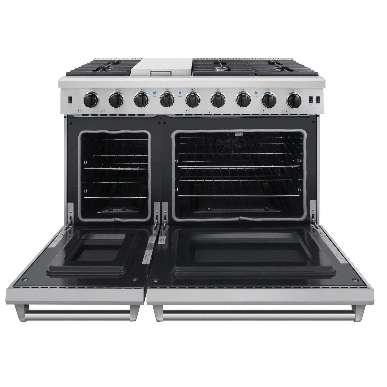 Thor Appliance Package - 48 In. Gas Range, Range Hood, Refrigerator, Dishwasher & Wine Cooler, AP-LRG4087U-4