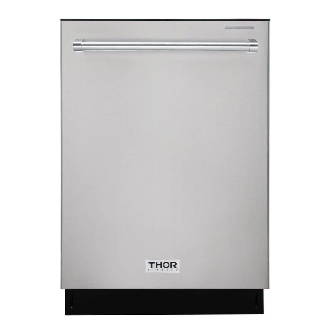 Thor Kitchen Appliance Package - 48 in. Propane Gas Range, Range Hood, Refrigerator, Dishwasher, Wine Cooler, Microwave, AP-LRG4807ULP-8