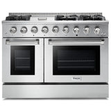 Thor Kitchen Professional 48 in. Gas Burner/Gas Oven Range, Refrigerator & Dishwasher Appliance Package, AP-HRG4808U-2