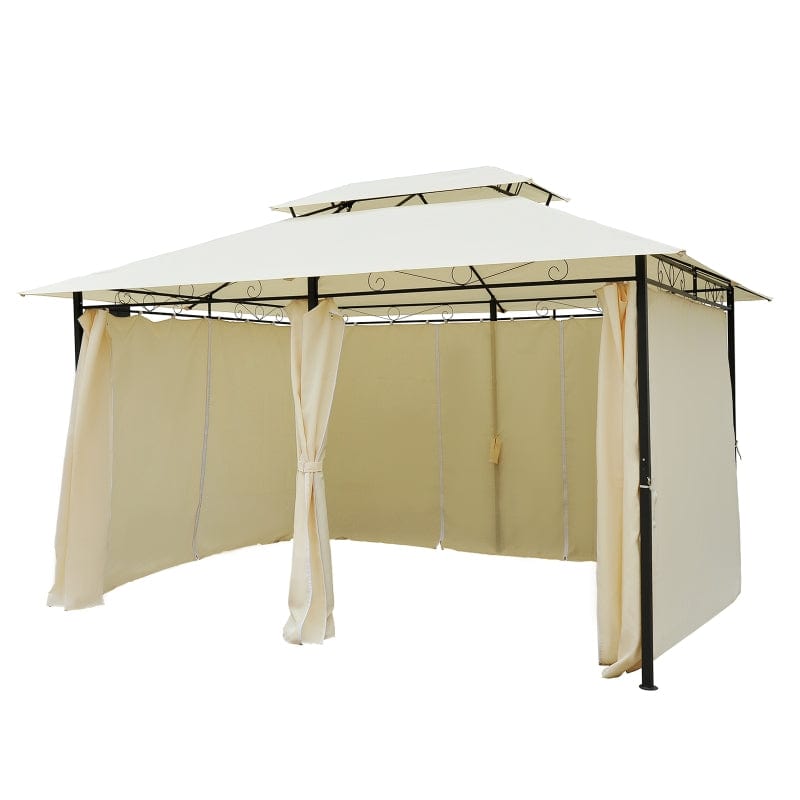 Outsunny 10' x 13' Outdoor Soft Top Gazebo Pergola - 01-0154