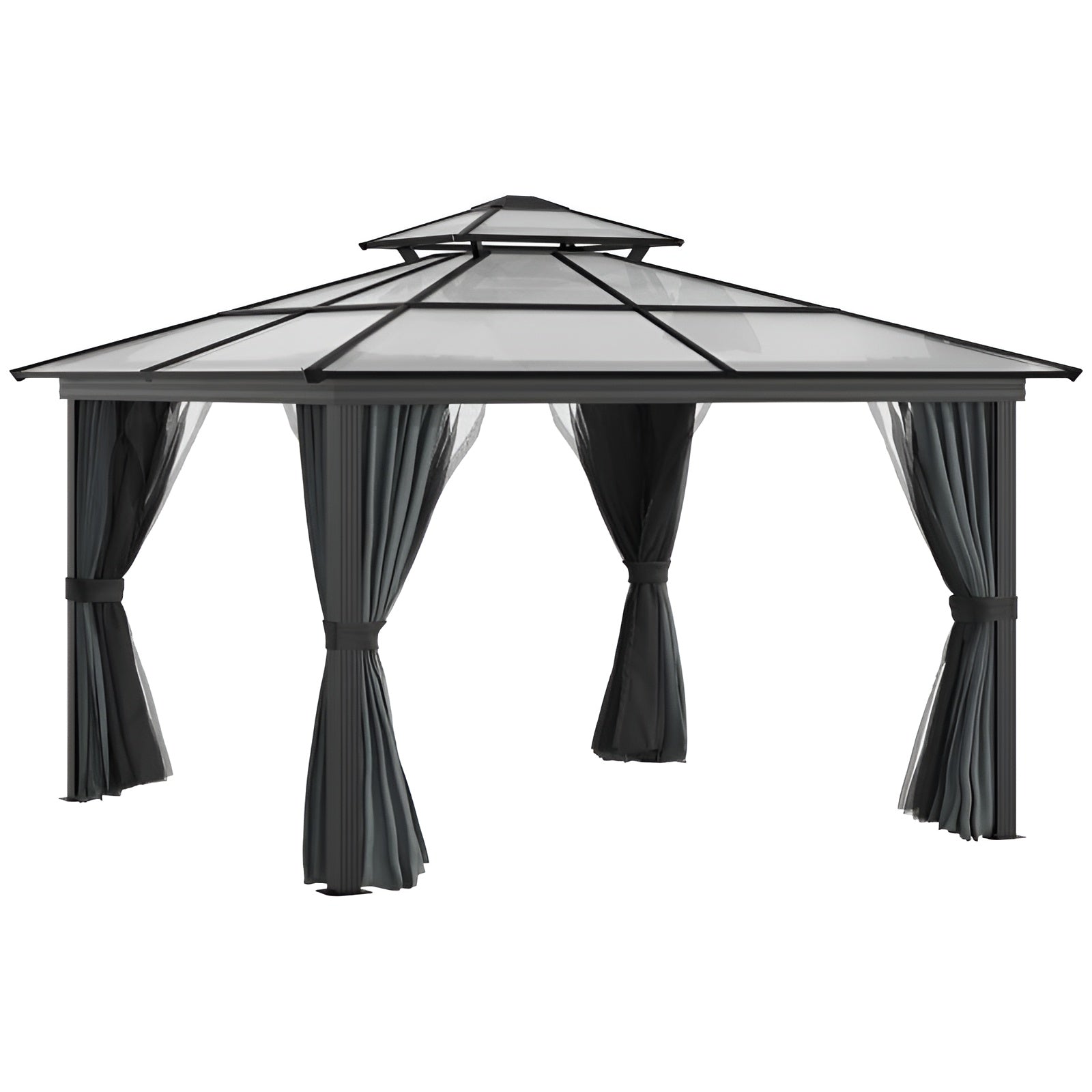 Outsunny 10x10 Hardtop Gazebo - 84C-215BK